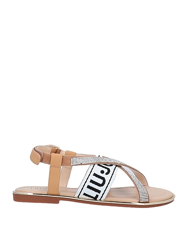 LIU •JO Sandals Beige Textile fibres, Other Fibres