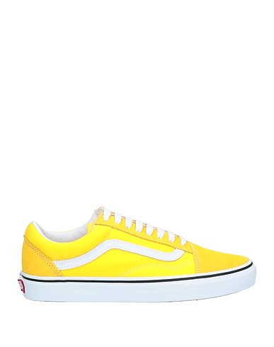VANS Sneakers Yellow Leather, Textile fibres