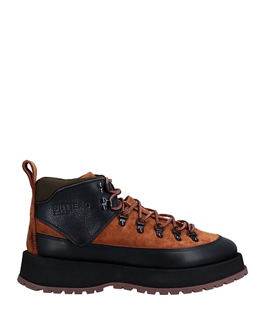 BUTTERO® Ankle boot Camel Leather, Textile fibers