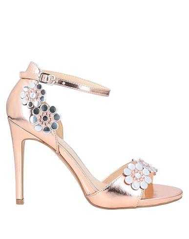 CAFèNOIR Sandals Gold Textile fibres