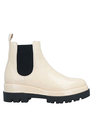 LE BABE Ankle boot Ivory Soft Leather