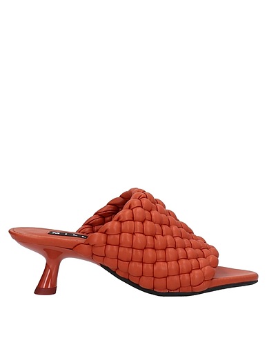 SIMON MILLER Sandals Rust 50% Polyester, 50% Polyurethane
