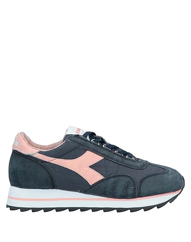 DIADORA HERITAGE Sneakers Midnight blue Soft Leather, Textile fibers