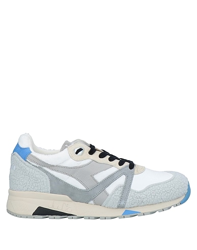 DIADORA HERITAGE Sneakers Light grey Soft Leather, Textile fibres