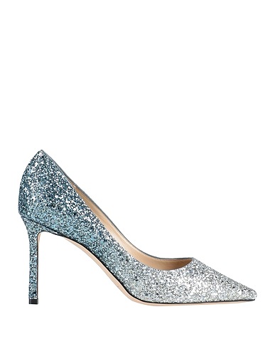 JIMMY CHOO Pump Silver Textile fibers