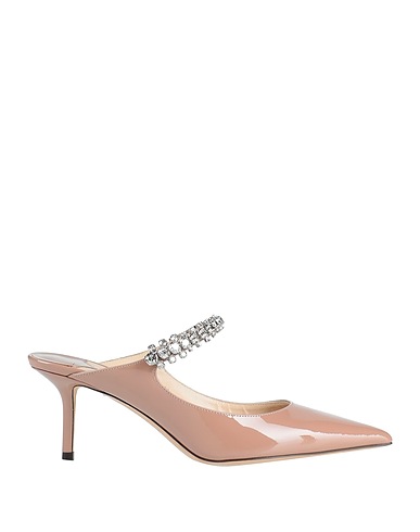 JIMMY CHOO Mule e zoccoli Rosa antico Pelle