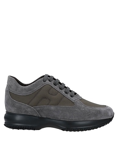 HOGAN Sneakers Military green Soft Leather