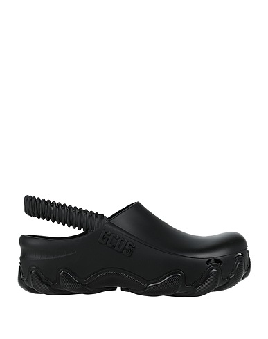 GCDS Mule e zoccoli Nero Gomma
