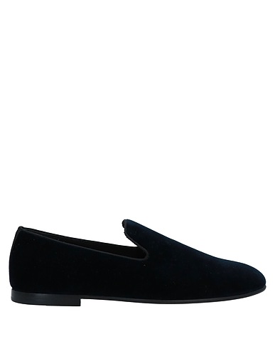 LARDINI Loafers Midnight blue Textile fibers