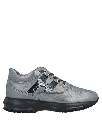HOGAN Sneakers Silber Leder