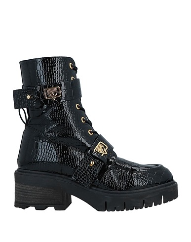 CHIARA FERRAGNI Ankle boot Black Textile fibres
