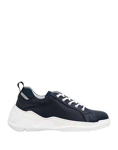 ROBERTO BOTTICELLI Sneakers Blu notte Pelle, Fibre tessili