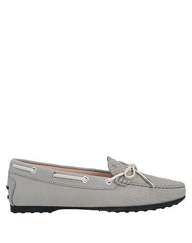 TOD'S Loafers Light grey Leather