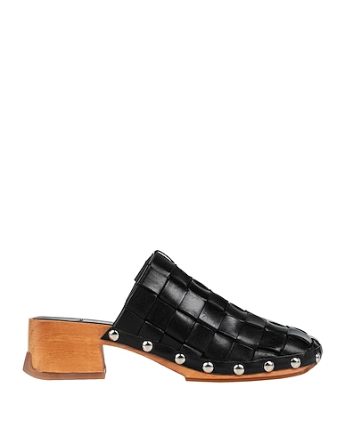MIISTA Mules and clogs ARLENE BLACK CLOGS
 Black 100% Bovine leather, Wood