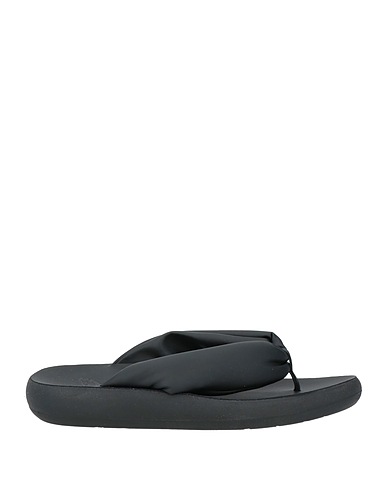 ANCIENT GREEK SANDALS Flip flops Black Soft Leather