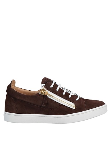 GIUSEPPE ZANOTTI Sneakers Chocolate brown Leather