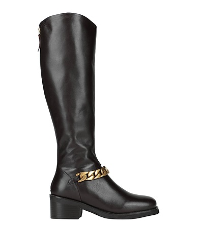 EMANUÉLLE VEE Boots Dark brown Calfskin