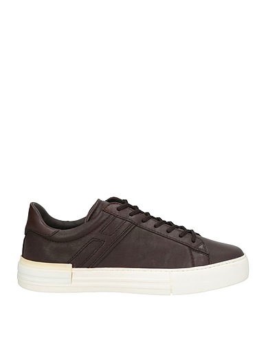 HOGAN Sneakers Chocolate brown Soft Leather