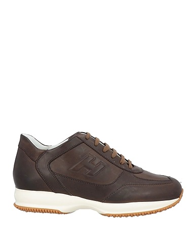 HOGAN Sneakers Dark brown Soft Leather