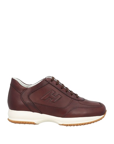 HOGAN Sneakers Chocolate brown Soft Leather