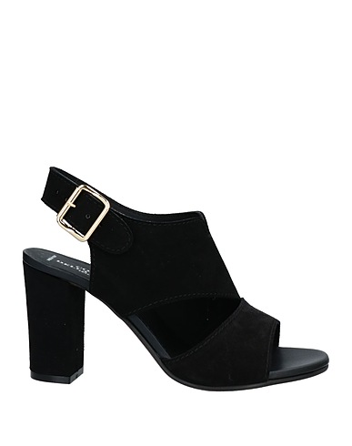 LA CORTE DELLA PELLE by FRANCO BALLIN Sandals Black Soft Leather