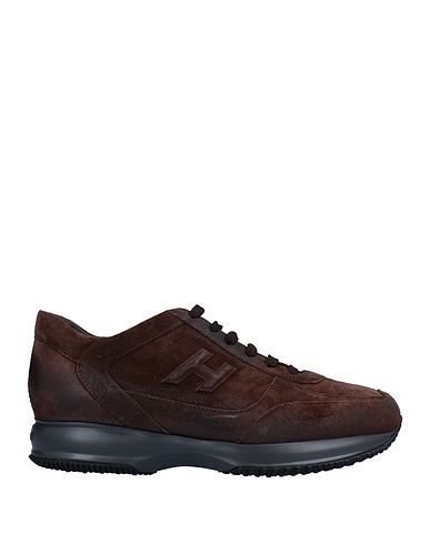 HOGAN Sneakers Dark brown Soft Leather