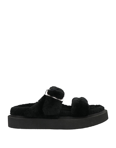 GIUSEPPE ZANOTTI Sandals Black Textile fibres