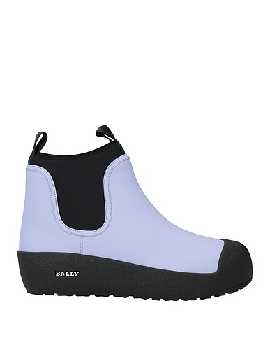 BALLY 미들 부츠 라일락 가죽, 방직 섬유