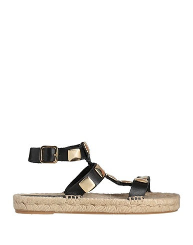 KANNA Espadrilles Black Bovine leather