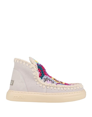 MOU Ankle boot Light grey Leather