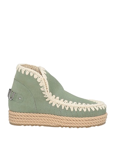 MOU Ankle boot Light green Leather