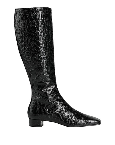 BY FAR Stiefel Schwarz Leder