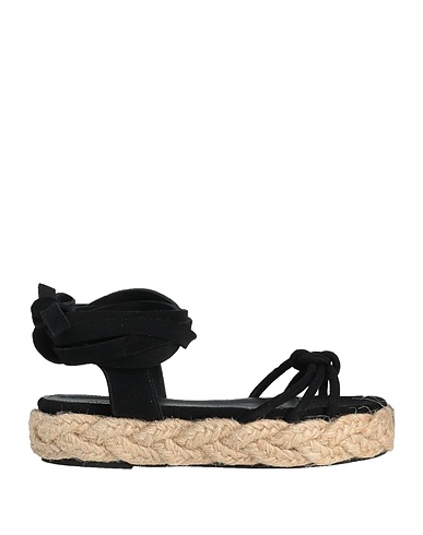 JANET & JANET Espadrilles Black Leather
