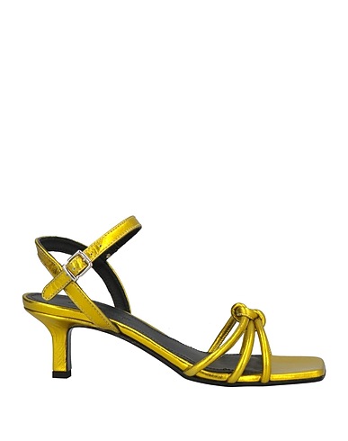 JANET & JANET Sandals Yellow Rubber