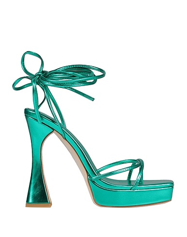 JEFFREY CAMPBELL Sandals Emerald green Soft Leather