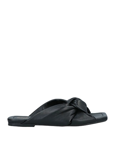 OVYÉ Sandals Black Textile fibers