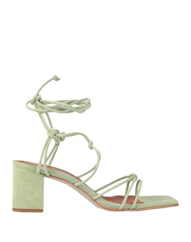 ALOHAS Sandals Light green Leather
