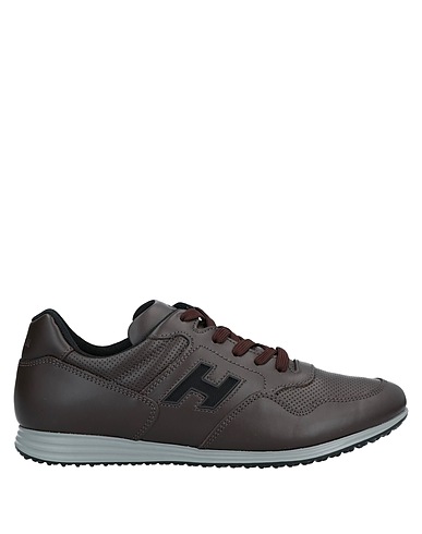 HOGAN Sneakers Dark brown Soft Leather