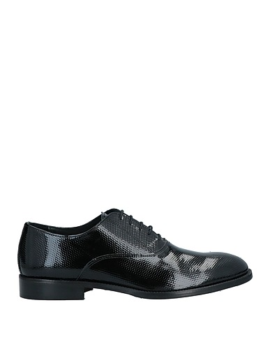 EMERSON Laced shoes Black Soft Leather