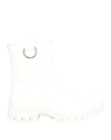 MSGM Stivaletti Bianco Gomma