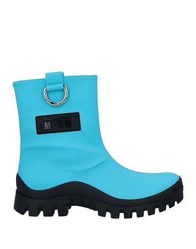 MSGM Stivaletti Azzurro Gomma