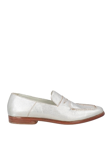HUNDRED 100 Loafers Silver Soft Leather