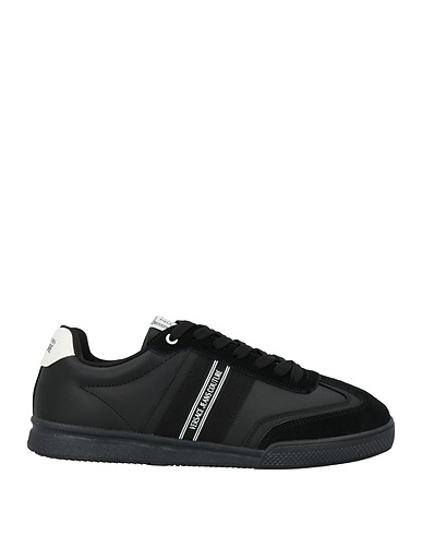 VERSACE JEANS COUTURE Sneakers Black Leather, Synthetisches Material