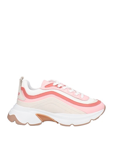 MSGM Sneakers Pink Textile fibers, Soft Leather