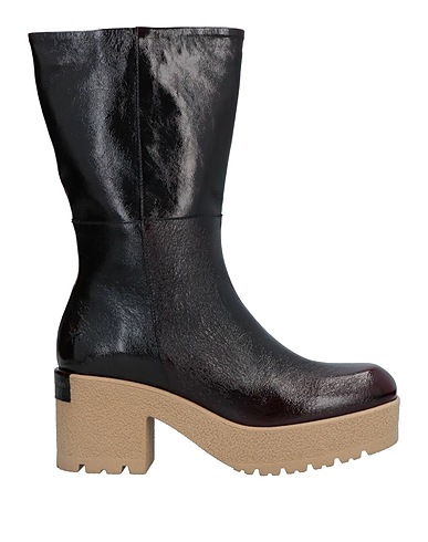 PATRIZIA BONFANTI Ankle boot Dark brown Soft Leather