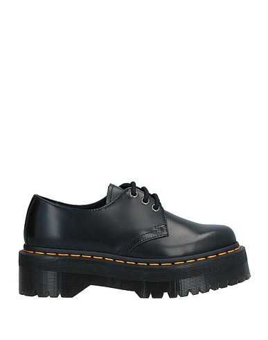 DR. MARTENS Laced shoes Black Soft Leather