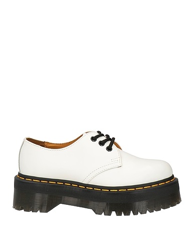 DR. MARTENS Schnürschuhe Weiß Leder