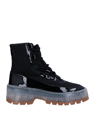MSGM Ankle boot Black Textile fibers, Soft Leather