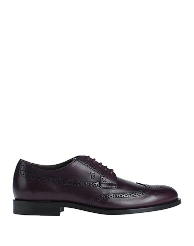 TOD'S Schnürschuhe Pflaume Leder