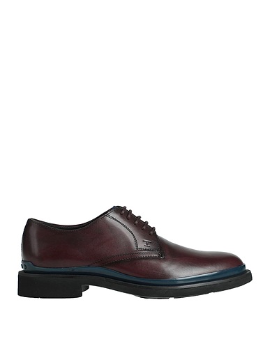 TOD'S レースアップシューズ チョコレートブラウン 革